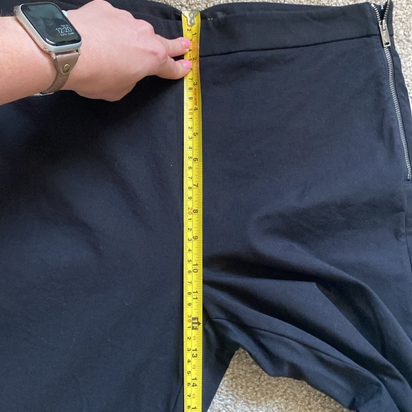 12 Ann Taylor Womens High Rise Buttonless Work Skinny Pant in Black - Picture 7 of 7